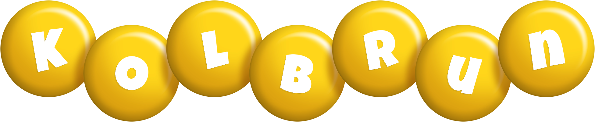 Kolbrun candy-yellow logo