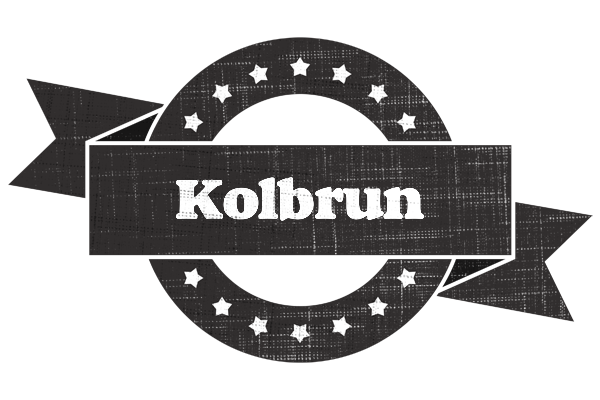 Kolbrun grunge logo