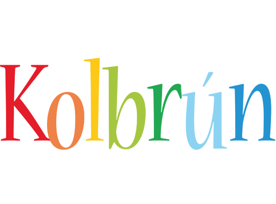 Kolbrún birthday logo
