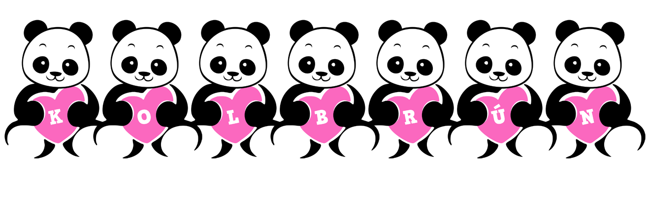 Kolbrún love-panda logo