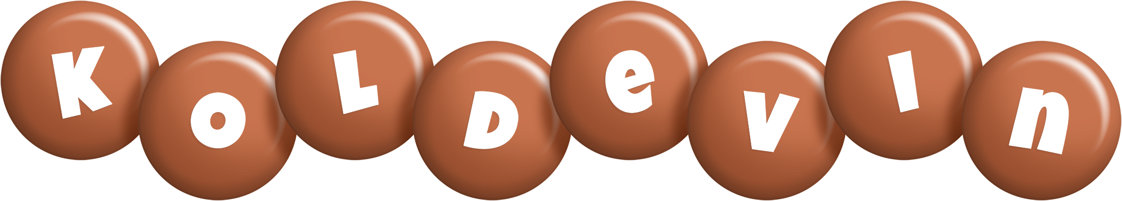 Koldevin candy-brown logo