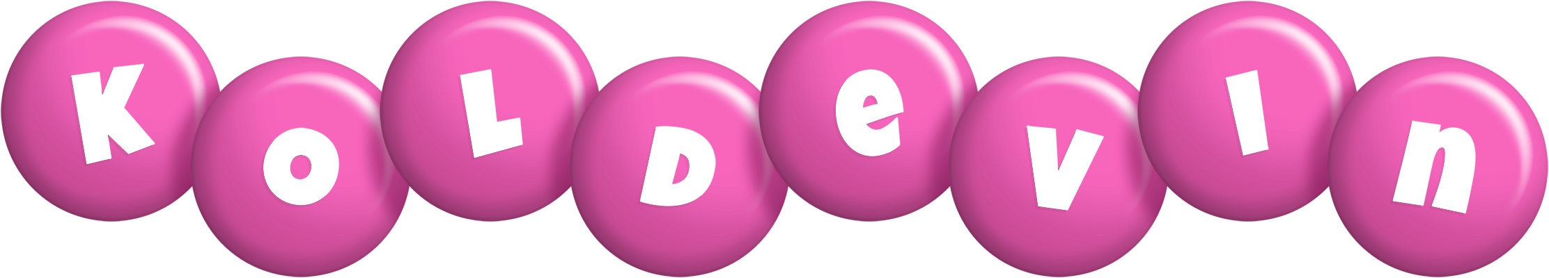 Koldevin candy-pink logo