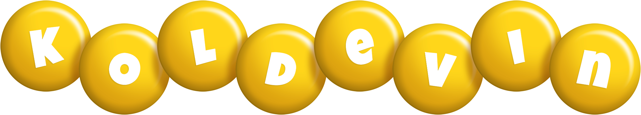 Koldevin candy-yellow logo