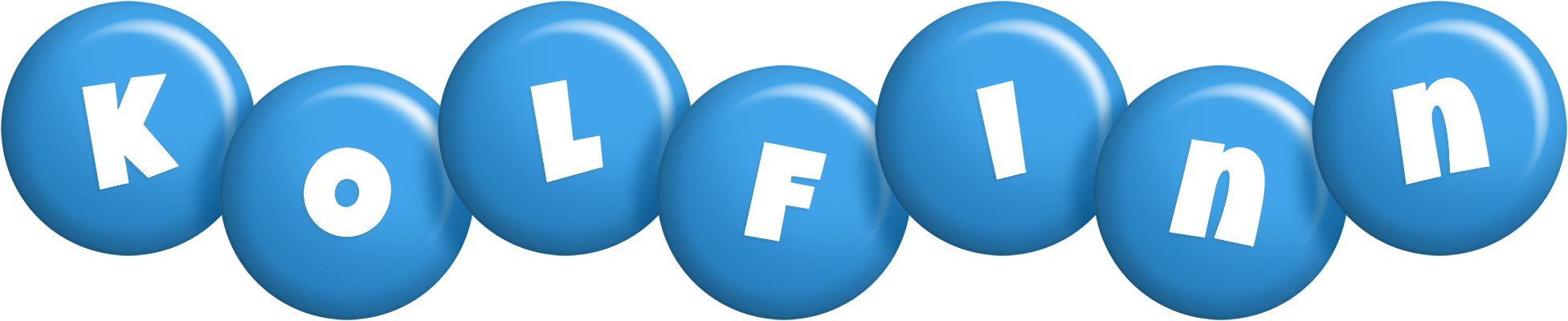 Kolfinn candy-blue logo