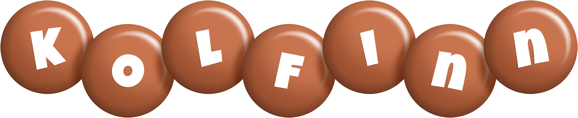 Kolfinn candy-brown logo