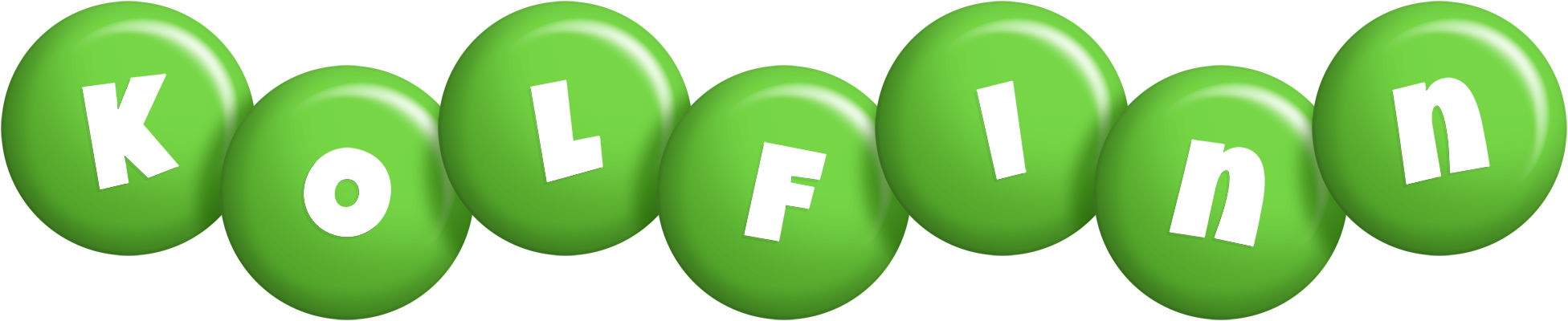 Kolfinn candy-green logo