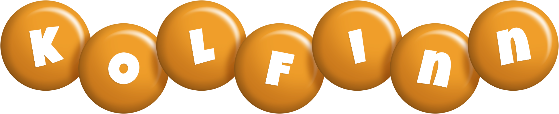 Kolfinn candy-orange logo