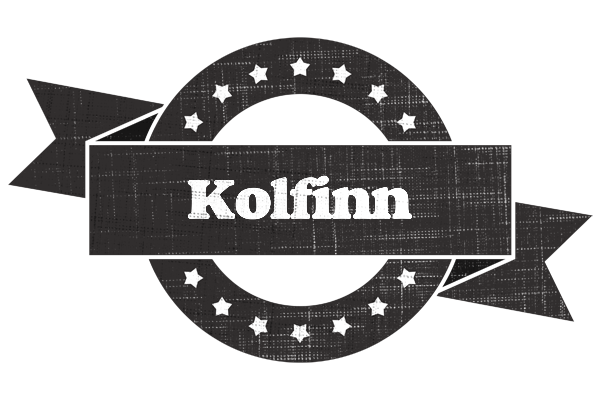 Kolfinn grunge logo