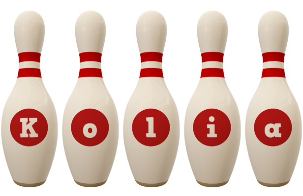 Kolia bowling-pin logo