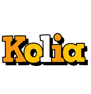 Kolia cartoon logo
