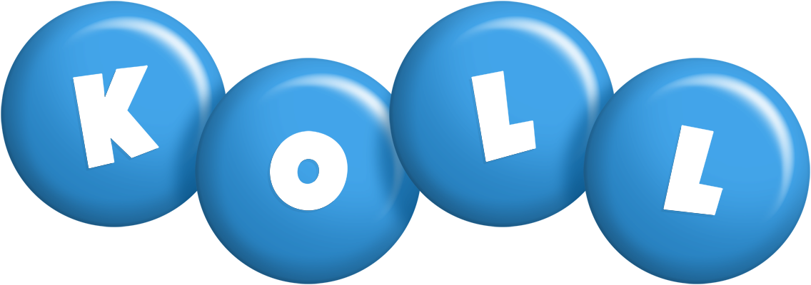 Koll candy-blue logo