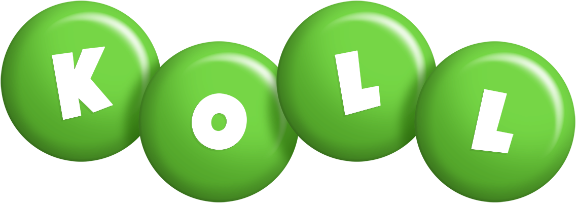 Koll candy-green logo