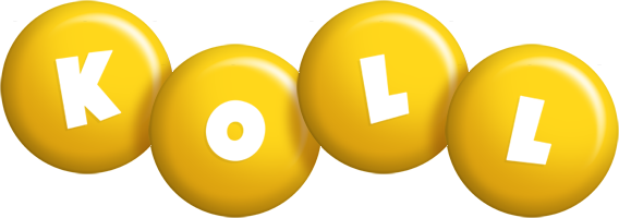 Koll candy-yellow logo