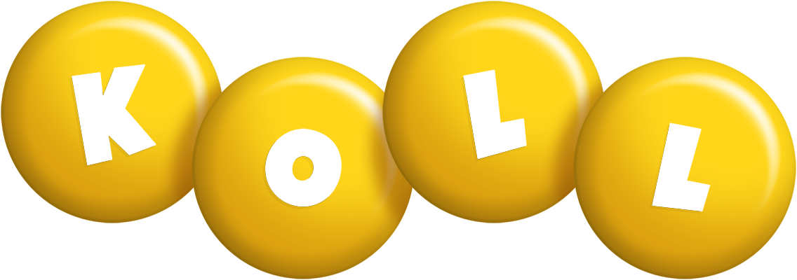 Koll candy-yellow logo