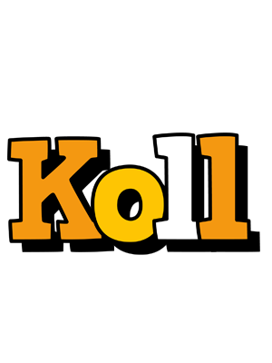 Koll cartoon logo