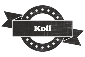 Koll grunge logo