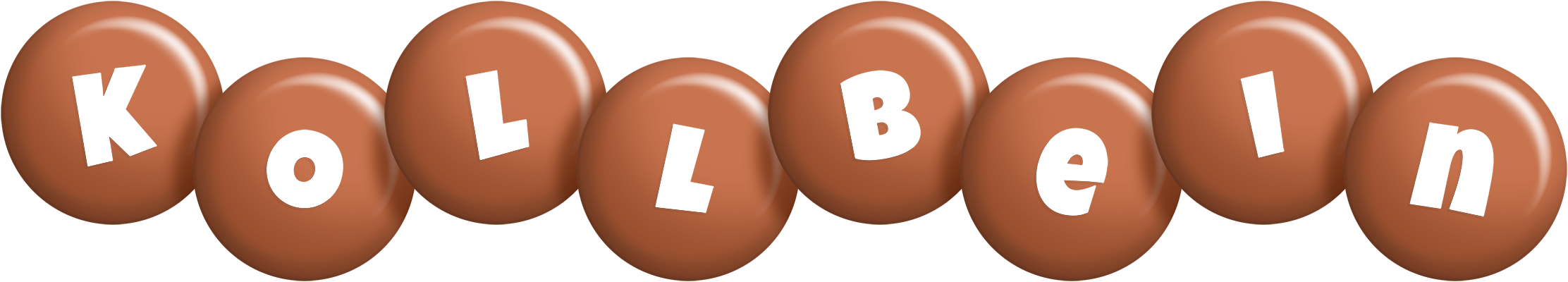 Kollbein candy-brown logo