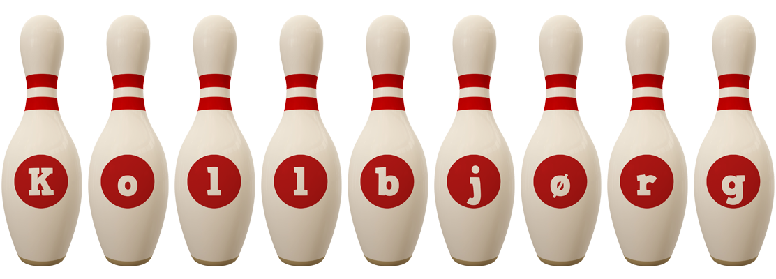 Kollbjørg bowling-pin logo