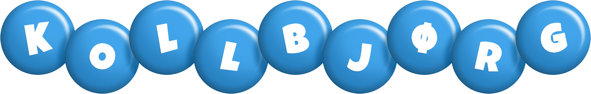 Kollbjørg candy-blue logo