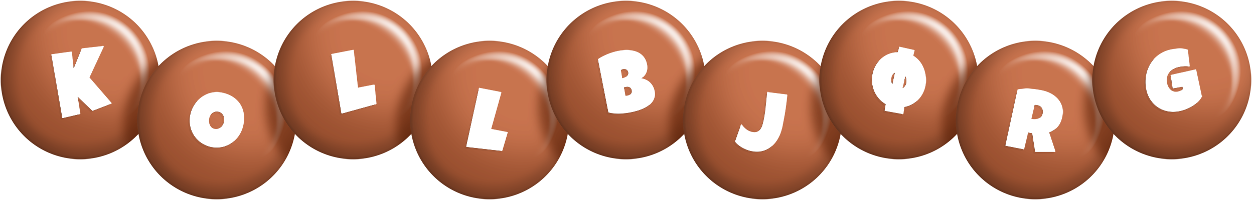 Kollbjørg candy-brown logo
