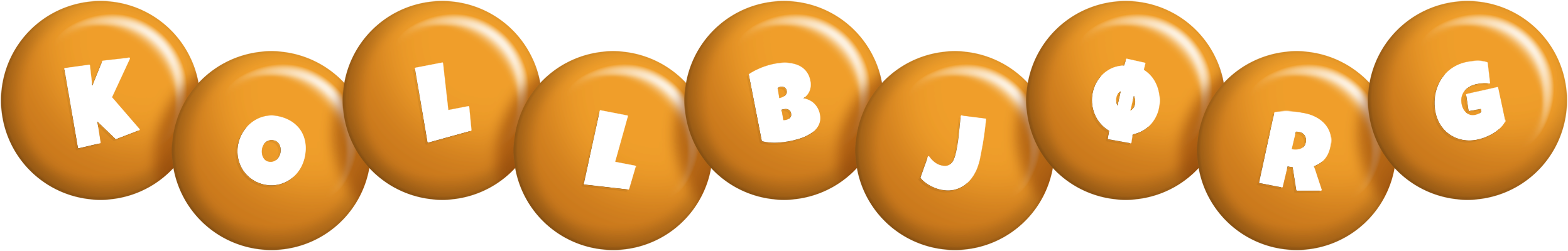 Kollbjørg candy-orange logo