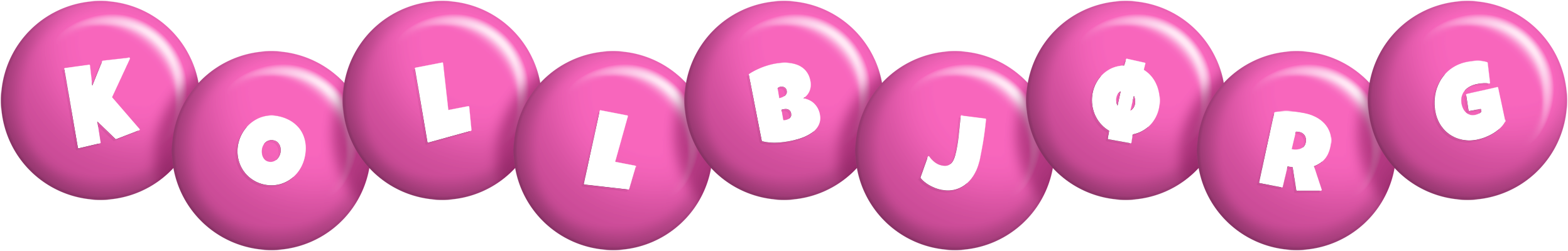 Kollbjørg candy-pink logo