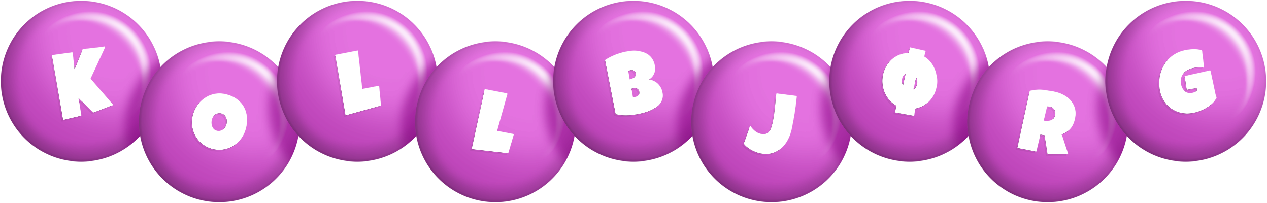 Kollbjørg candy-purple logo