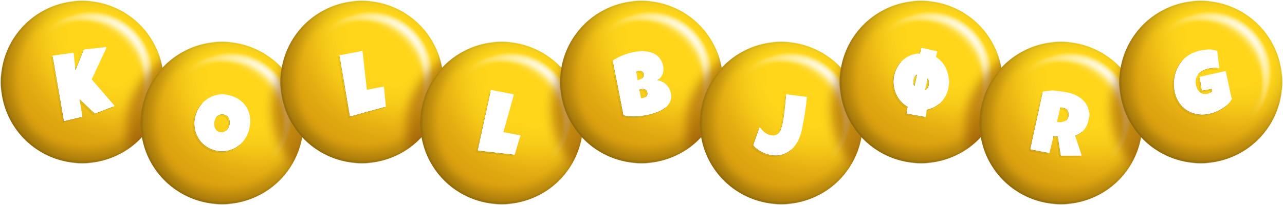 Kollbjørg candy-yellow logo
