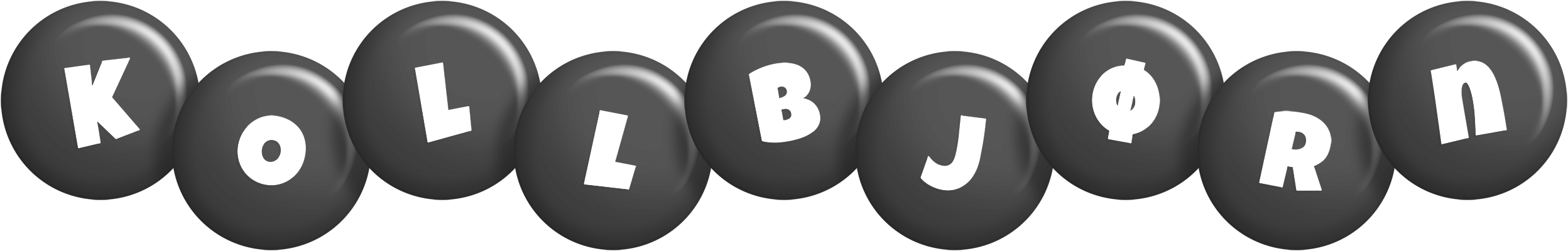 Kollbjørn candy-black logo