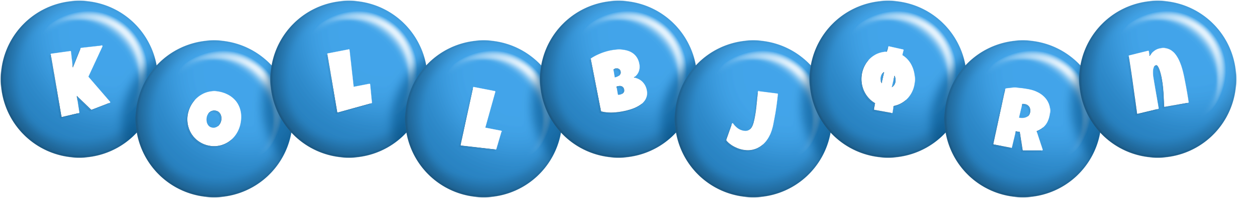 Kollbjørn candy-blue logo