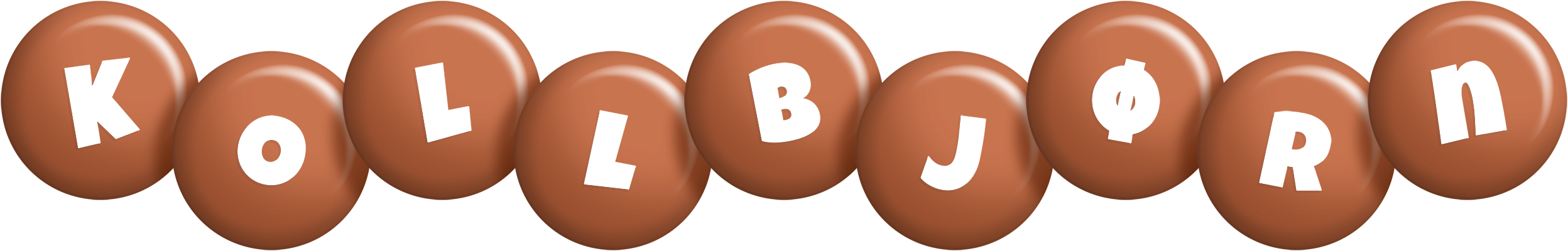 Kollbjørn candy-brown logo