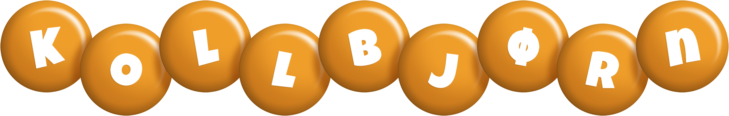 Kollbjørn candy-orange logo