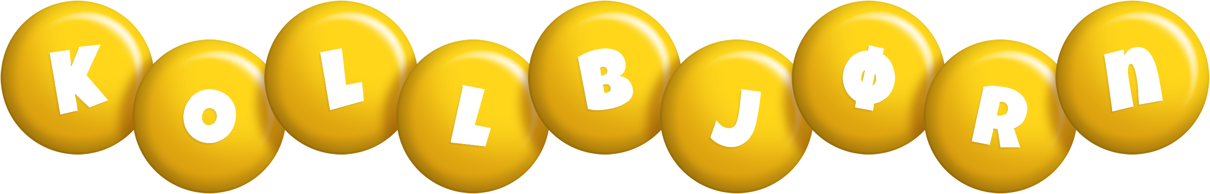 Kollbjørn candy-yellow logo