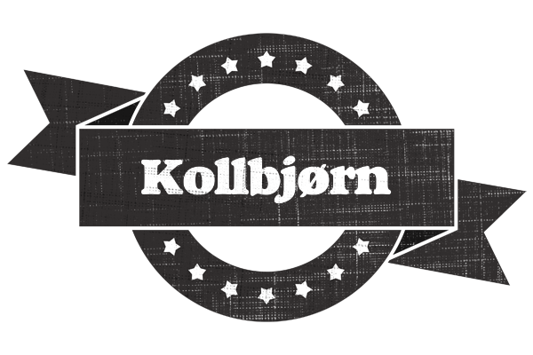 Kollbjørn grunge logo