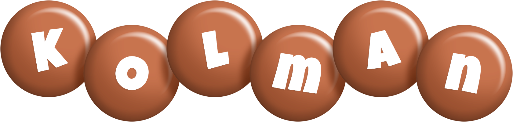 Kolman candy-brown logo