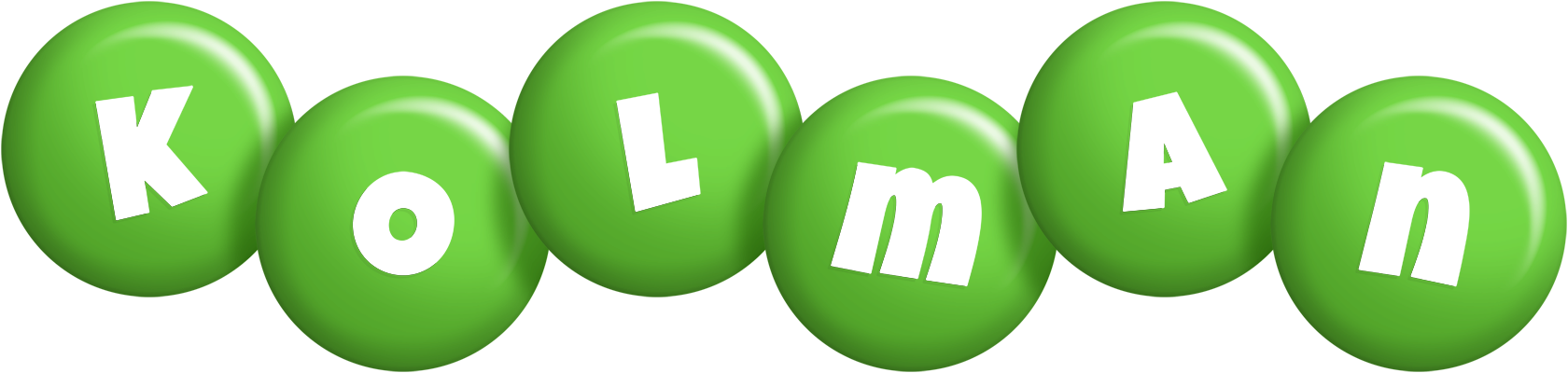 Kolman candy-green logo