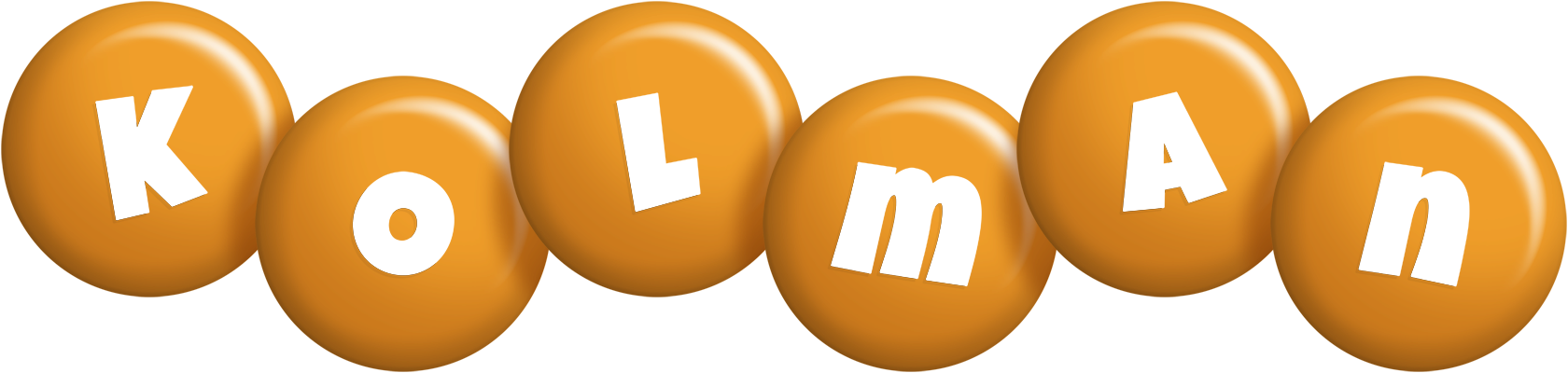 Kolman candy-orange logo
