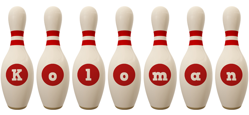 Koloman bowling-pin logo