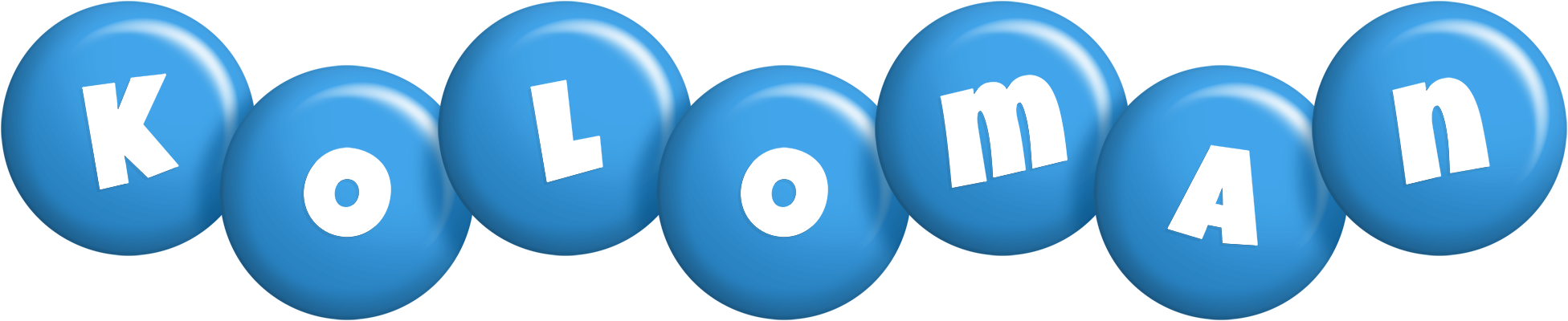 Koloman candy-blue logo