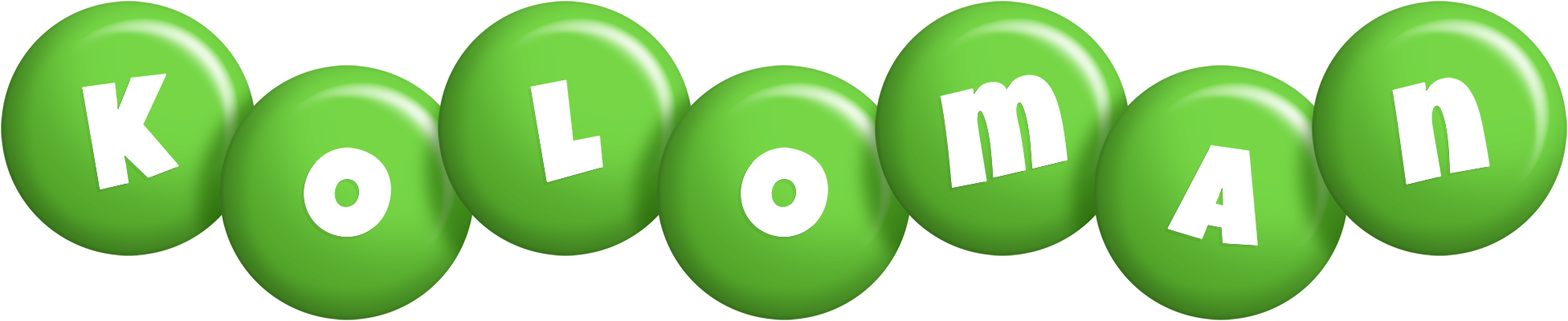 Koloman candy-green logo
