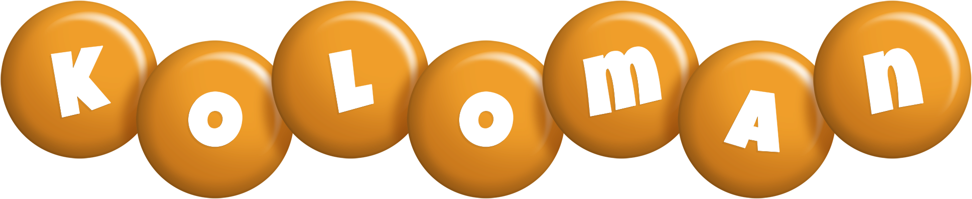 Koloman candy-orange logo