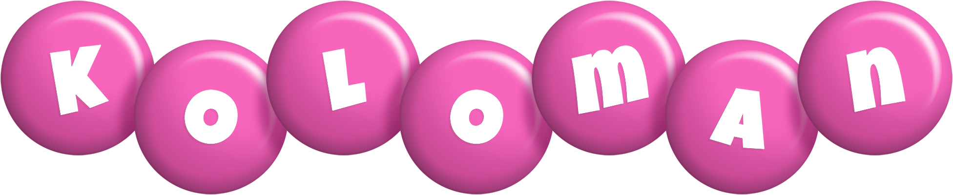 Koloman candy-pink logo