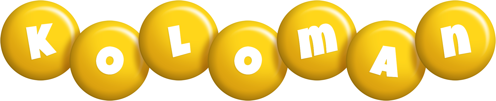 Koloman candy-yellow logo