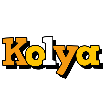 Kolya cartoon logo