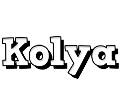 Kolya snowing logo