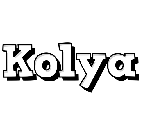 Kolya snowing logo