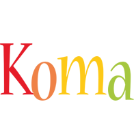 Koma birthday logo