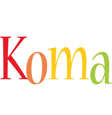 Koma birthday logo