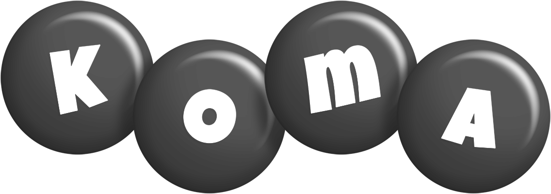 Koma candy-black logo
