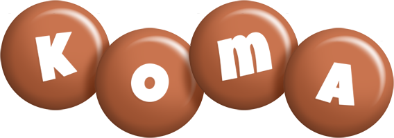 Koma candy-brown logo